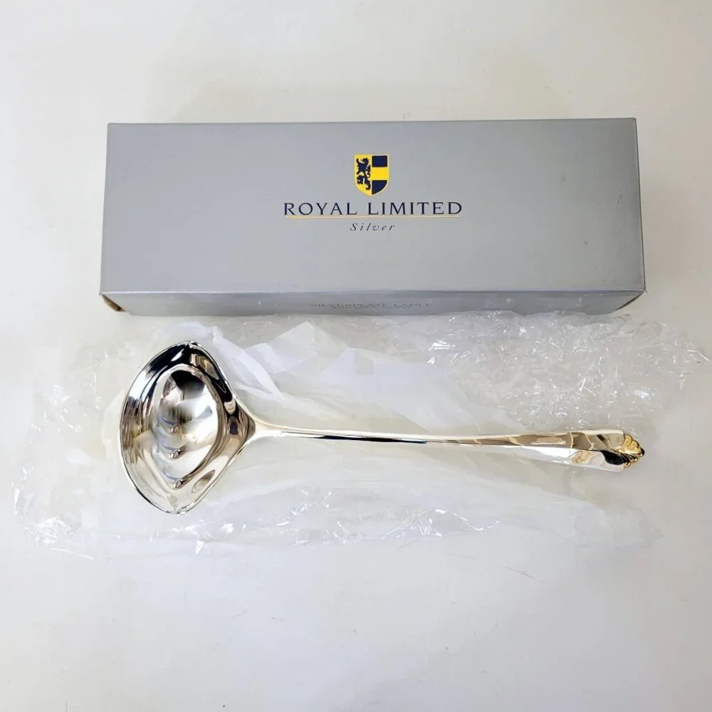 Royal Limited Silverplate Berry Spoon & Ladle Set With Original Boxes